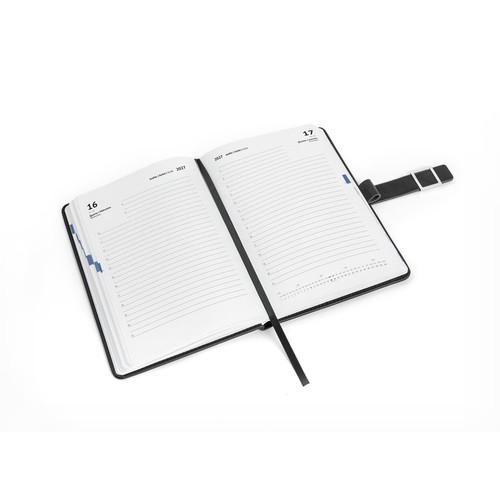 black MUSSET A5. Agenda A5 en PU (58% reciclado)