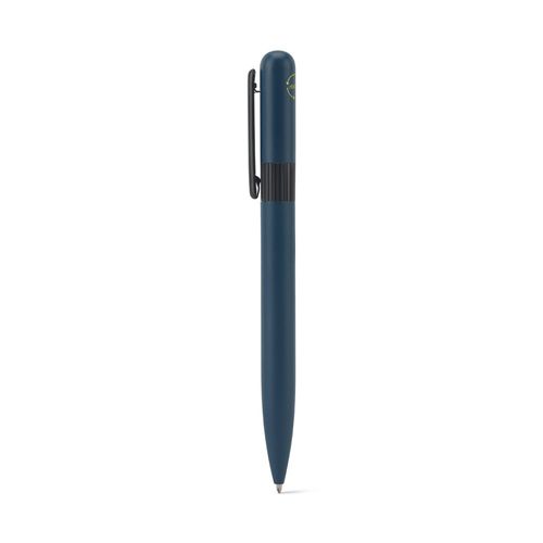 blue ELSIE ROUND. Bolígrafo metálico (60% reciclado) con diseño redondeado