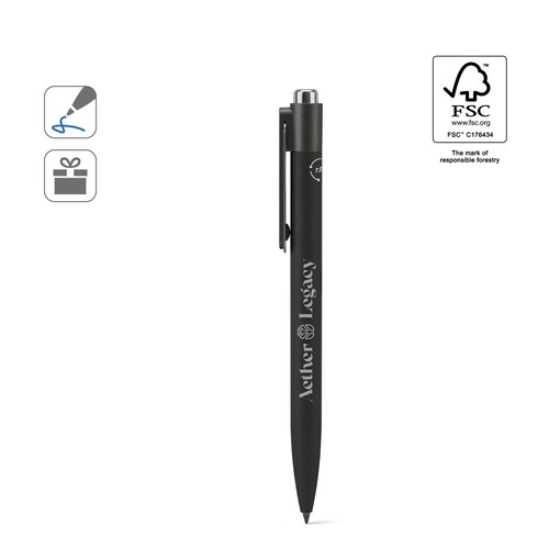 KYLIE SET. SET COMPUESTO POR UN BOLÍGRAFO Y UN BOLÍGRAFO SIN TINTA, AMBOS FABRICADOS EN ALUMINIO (94% RECICLADO)