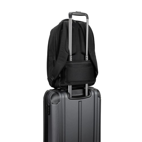 YANGON BPACK. Mochila antirrobo, en sarga con revestimiento hidrófugo y poliéster reciclado 600D, para portátil de 17.3