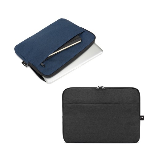 Newcastle. Sacoche pour ordinateur portable 14" en polyester recyclé haute densité 600D, RIONDET SERIPUB, EYBENS