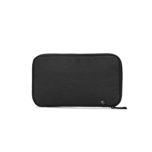 gris oscuro Newcastle BAG. Bolsa organizadora de poliéster reciclado 600D de alta densidad con un espacioso compartimento principal para accesorios tecnológicos
