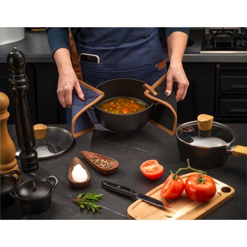 CLOVES. Mango de sartén de lona de algodón (275 g/m²)