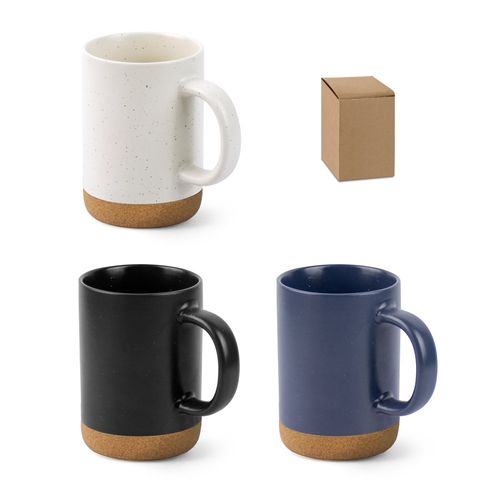 CONSTELLATION CORK. CERAMIC MUG WITH CORK BASE 370 ML