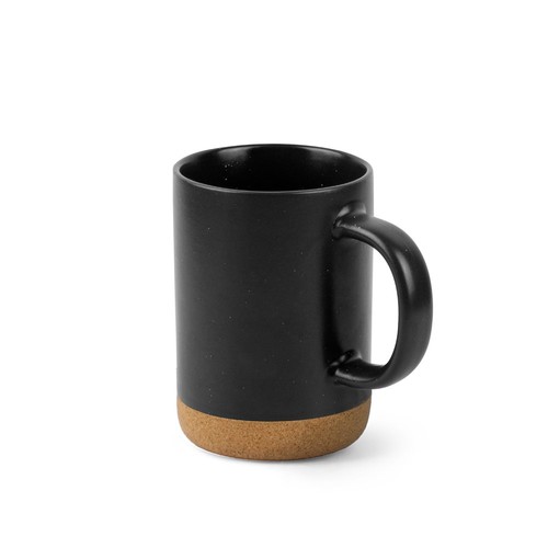 black CONSTELLATION CORK. Taza de cerámica con base de corcho 320 ml