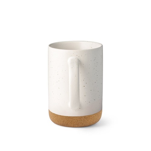 blanco pastel CONSTELLATION CORK. Taza de cerámica con base de corcho 320 ml