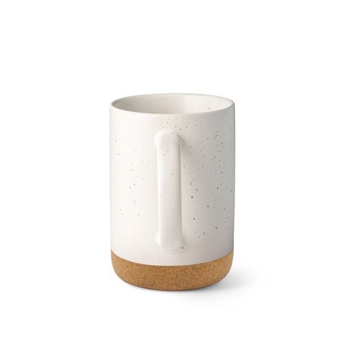 blanco pastel CONSTELLATION CORK. Ceramic mug with cork base 370 mL