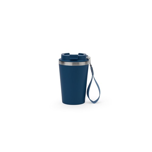 SPITZ. Gobelet de voyage en acier inoxydable (90 % recyclé) et paroi extérieure en PP, avec finition mate 440 mL - 2