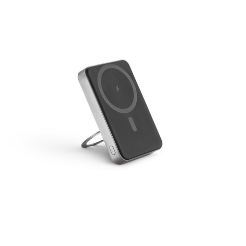 WARSHEL 10. Batería externa magnética de 10 000 mAh con cargador inalámbrico ultrarrápido de 15 W en ABS reciclado (100 % rABS) y soporte