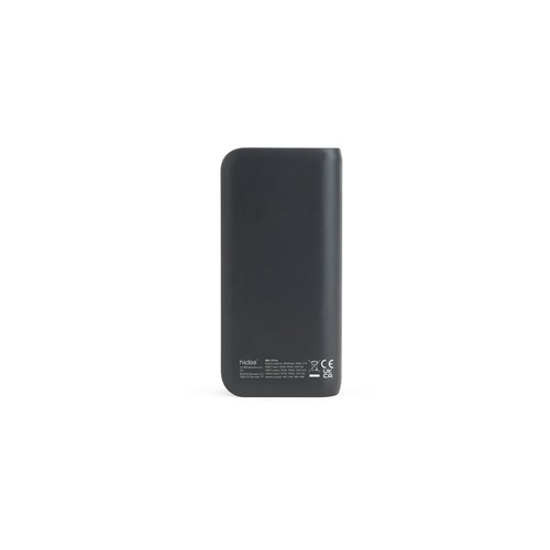 black BECKER 20. Batería externa de 20 000 mAh en ABS reciclado (100 % rABS) con cargador inalámbrico ultrarrápido de 15 W