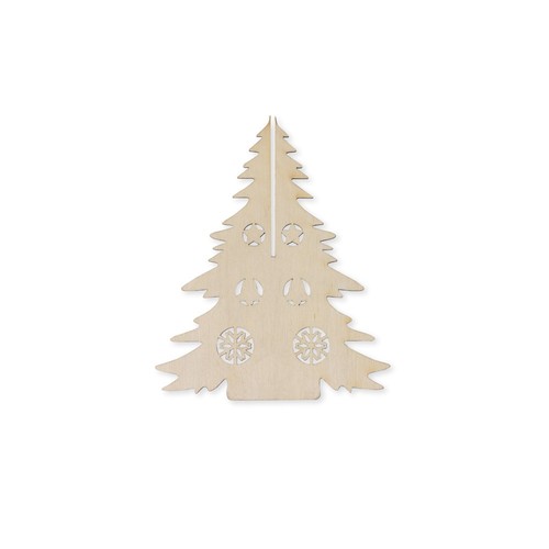 luz natural PINERY. Árbol de Navidad de madera plegable para colorear