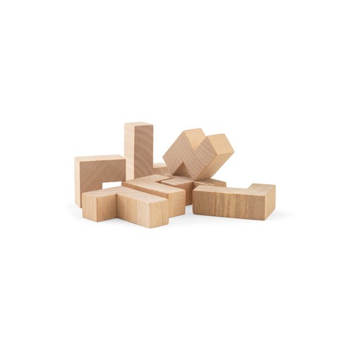 natural OMBER. Rompecabezas de madera de 7 piezas