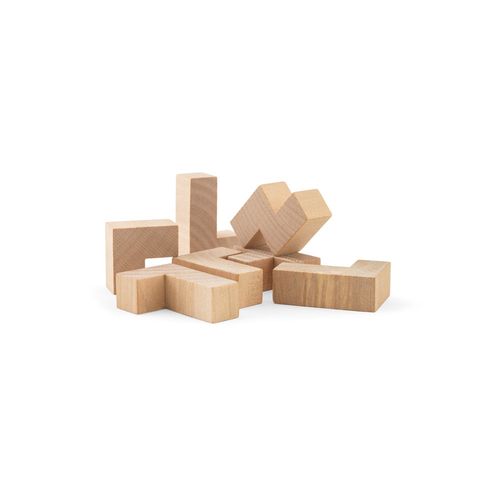 natural OMBER. Rompecabezas de madera de 7 piezas
