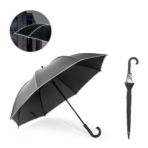 FINNLEY. Parapluie 27" en polyester recyclé (100% rPET) pongé 190T coupe-vent, RIONDET SERIPUB, EYBENS