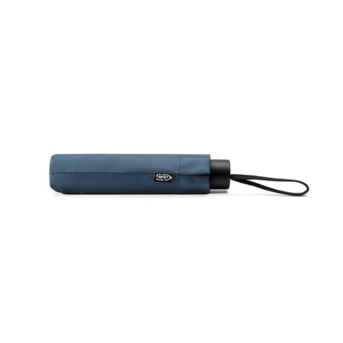 blue AIDEN. Paraguas de 53 cm de poliéster reciclado (100 % rPET) pongee 190T, plegable en 3 secciones