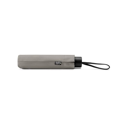 gris claro AIDEN. Paraguas de 53 cm de poliéster reciclado (100 % rPET) pongee 190T, plegable en 3 secciones