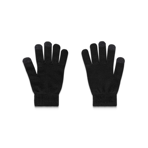 black BURROW. Guantes de poliéster reciclado (100 % rPET) con puntas táctiles