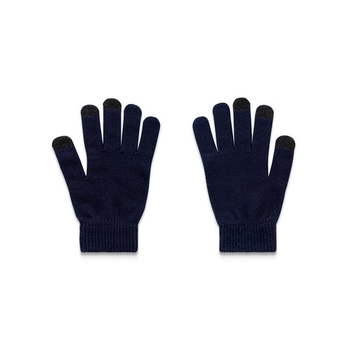 azul marino BURROW. Guantes de poliéster reciclado (100 % rPET) con puntas táctiles