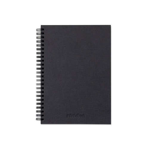 STARTER KIT INFINITEBOOK A5 PLANNER TEXTURE. Kit comprenant un « Infinitebook » à couverture rigide, 1 kit de nettoyage, 1 marqueur et 1 porte-stylo à bille - 3