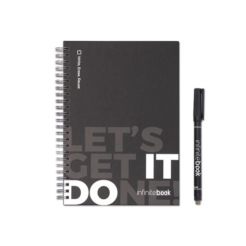STARTER KIT INFINITEBOOK. Kit « Infinitebook » à couverture rigide, 1 kit de nettoyage, 1 marqueur et 1 porte-stylo à bille - 2