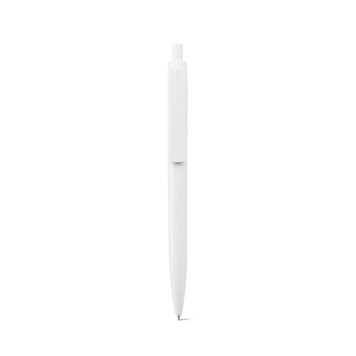 white NOLWEN. Bolígrafo ABS con acabado brillante sólido