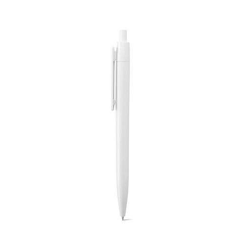 white NOLWEN. Bolígrafo ABS con acabado brillante sólido