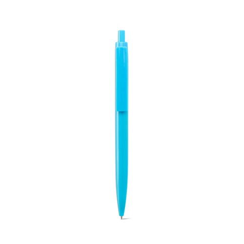 azul claro NOLWEN. Bolígrafo ABS con acabado brillante sólido