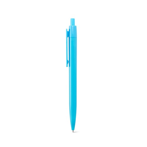 azul claro NOLWEN. Bolígrafo ABS con acabado brillante sólido