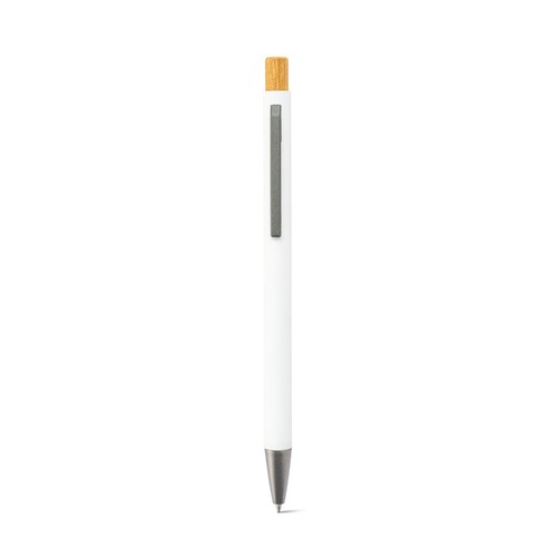 ZYLEN. Bolígrafo de aluminio reciclado (100% rAL), con acabado de goma