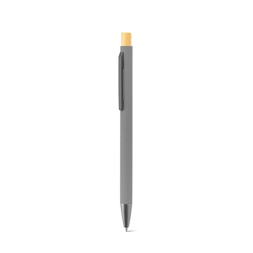 ZYLEN. Bolígrafo de aluminio reciclado (100% rAL), con acabado de goma