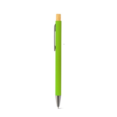 ZYLEN. Bolígrafo de aluminio reciclado (100% rAL), con acabado de goma