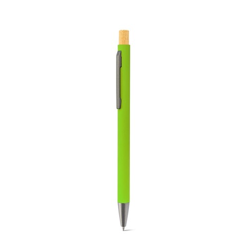 ZYLEN. Bolígrafo de aluminio reciclado (100% rAL), con acabado de goma