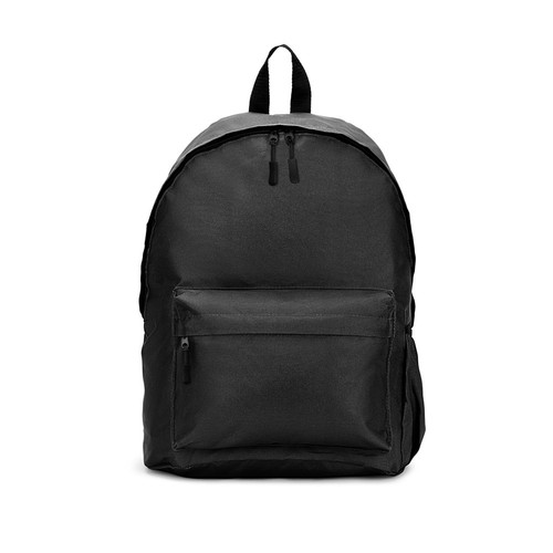 black ROSARIO. Mochila clásica con un diseño atemporal en poliéster reciclado 600D