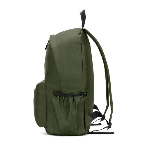 ROSARIO. Mochila clásica con un diseño atemporal en poliéster reciclado 600D