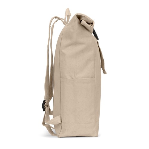natural SAINT. Mochila enrollable de algodón reciclado y poliéster reciclado (380 g/m²)