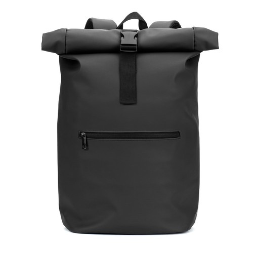 PORTLAND. Mochila enrollable de PU con bolsillo para portátil de 16