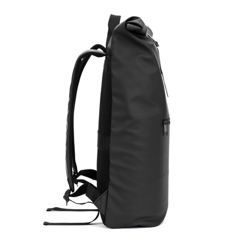 PORTLAND. Mochila enrollable de PU con bolsillo para portátil de 16