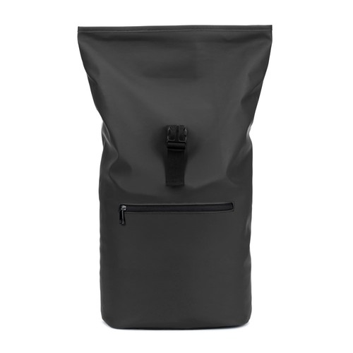 PORTLAND. Mochila enrollable de PU con bolsillo para portátil de 16