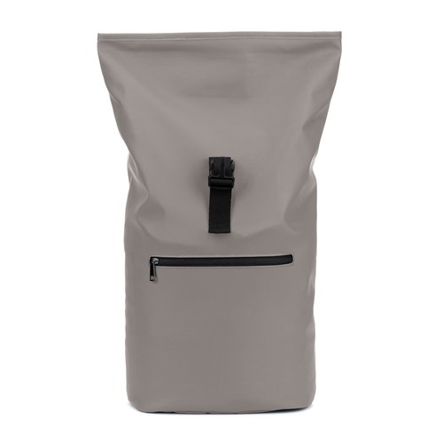 PORTLAND. Mochila enrollable de PU con bolsillo para portátil de 16