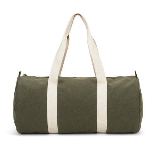 verde oscuro SAINT SPORT. Bolsa de deporte de algodón reciclado y poliéster reciclado (380 g/m²)
