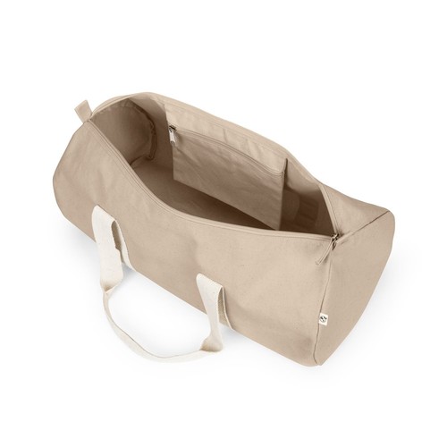 natural SAINT SPORT. Bolsa de deporte de algodón reciclado y poliéster reciclado (380 g/m²)