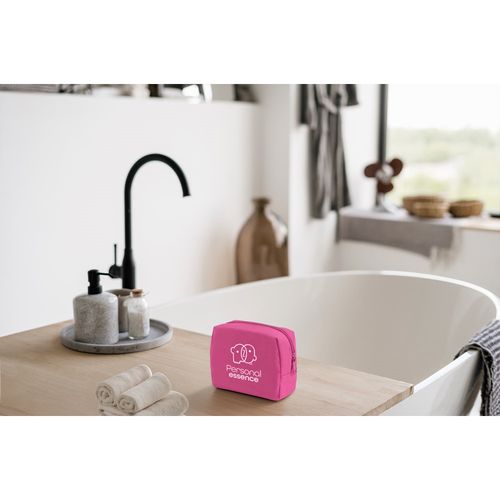 pink CHLOE. Bolsa de cosméticos de poliéster 600D de alta densidad