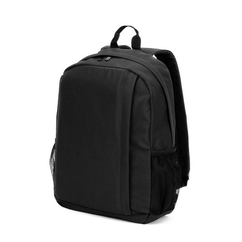 black LIVERPOOL. Mochila para portátil de 15 pulgadas de poliéster reciclado 600D de alta densidad