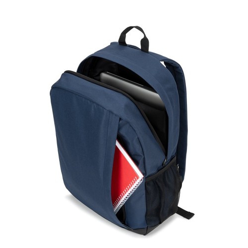 blue LIVERPOOL. Mochila para portátil de 15 pulgadas de poliéster reciclado 600D de alta densidad