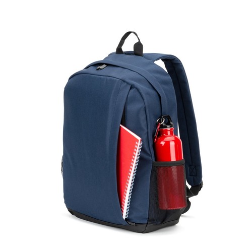 blue LIVERPOOL. Mochila para portátil de 15 pulgadas de poliéster reciclado 600D de alta densidad