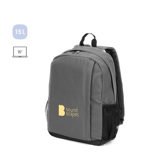 LIVERPOOL. MOCHILA PARA PORTÁTIL DE 15 PULGADAS DE POLIÉSTER RECICLADO 600D DE ALTA DENSIDAD