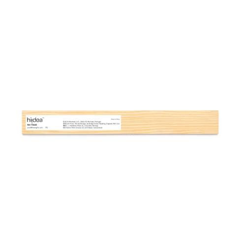 WESLEY 20. Regla de madera de pino con escala de 20 cm