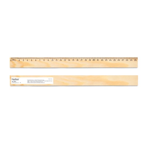 WESLEY 30. Règle en bois de pin avec échelle graduée de 30 cm, RIONDET SERIPUB, EYBENS