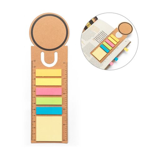 SAWYER. Set de bureau 3 en 1, fabriqué à partir de papier 100 % recyclé, avec un dessus rond et une impression noire tout autour - 1