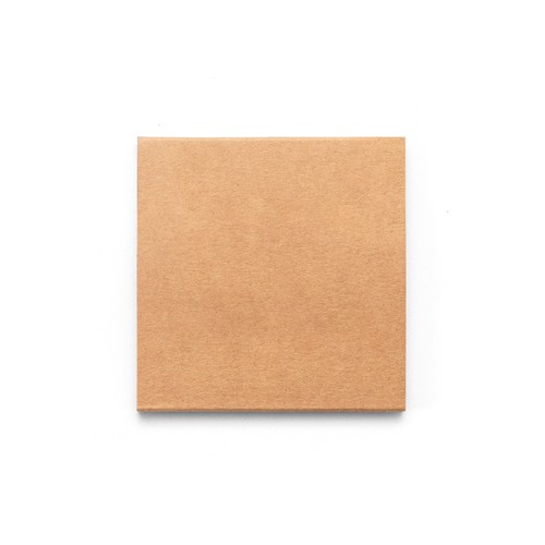 natural AINSLEY. Set de oficina 2 en 1, fabricado con papel 100% reciclado, con 6 blocs de notas adhesivas